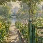 Giverny musée : jardin d’eau et pont japonais, maison de Monet