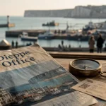 Office de tourisme Dieppe Normandie : brochure, plan et port avec falaises