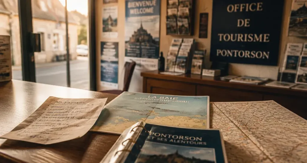 Office de tourisme Mont Saint-Michel Normandie au bureau de Pontorson, accueil.