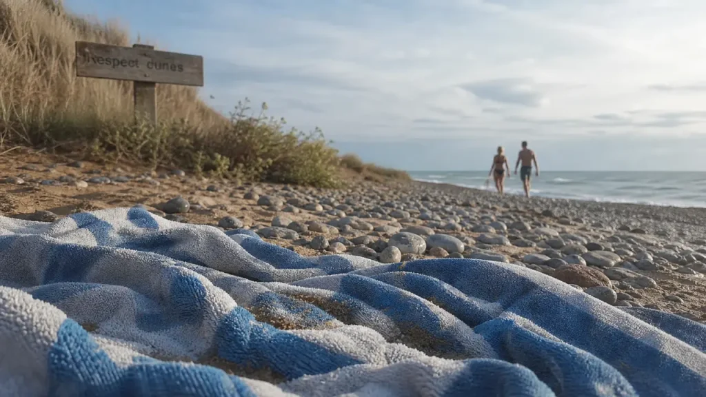 Plages gay en Normandie : rivage discret au coucher du soleil