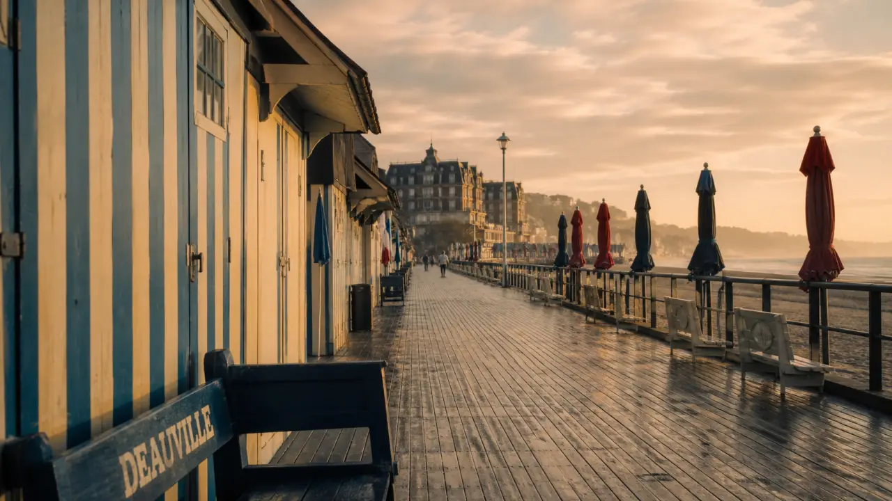 Que faire a deauville : planches et cabines de Deauville