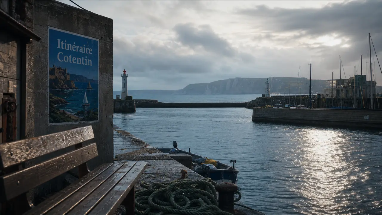 Visiter le Cotentin : port de Cherbourg vers le cap de la Hague