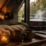 Week end amoureux Normandie spa : bain nordique et peignoir en chambre