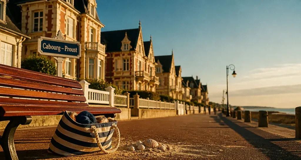 Cabourg que faire : promenade Marcel Proust au bord de la Manche