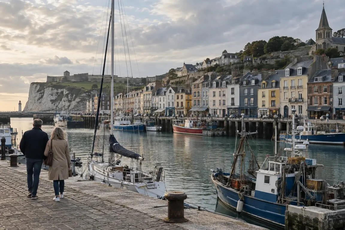 Que faire à Dieppe en amoureux : balade romantique sur les quais et dans le quartier du Pollet