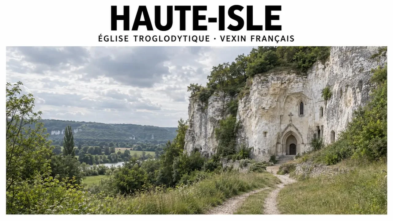 Les plus beaux villages du Vexin : l'église troglodytique de Haute-Isle