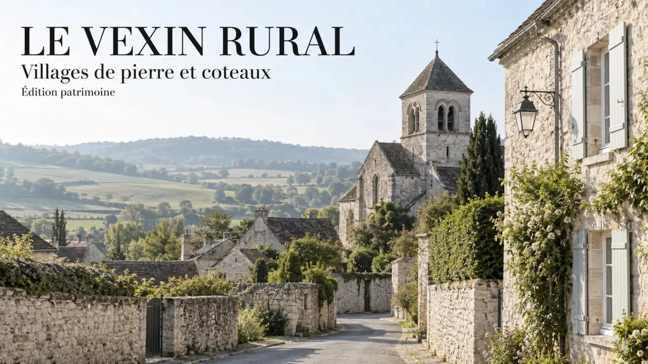 Les plus beaux villages du Vexin : maisons en pierre et patrimoine rural