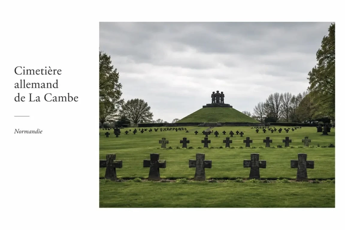 Quel cimetière visiter en Normandie : le cimetière allemand de La Cambe, sobre et austère