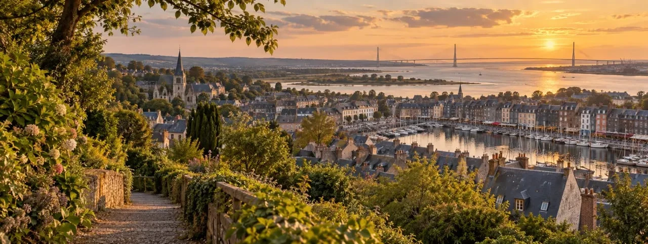 Week-end à Honfleur en amoureux avec panorama depuis le Mont-Joli