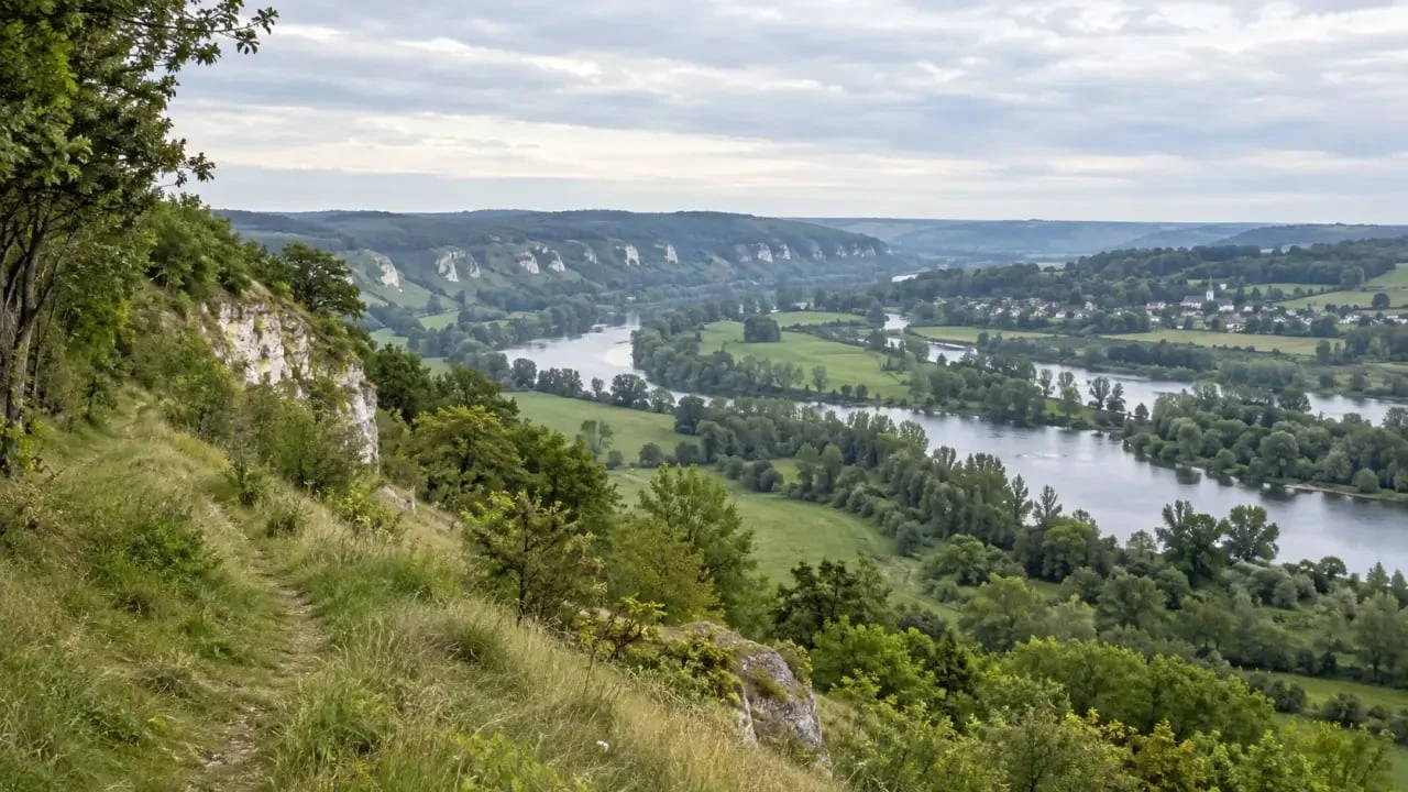 Rando Eure sur les coteaux de la Seine avec vue panoramique sur le paysage normand