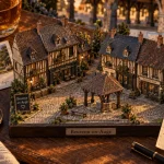 Les plus beaux villages du calvados : Beuvron-en-Auge, colombages et cidre, ruelle et halle.
