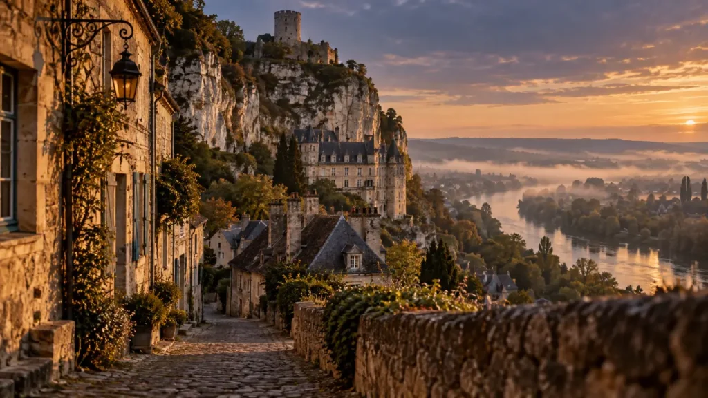 Les plus beaux villages du vexin : La Roche-Guyon surplombe la Seine