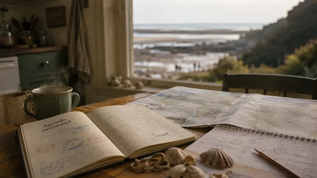 Normandie tourisme agenda : carnet d’itinéraire, marée basse et calendrier