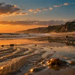 Plage Colleville sur Mer, Omaha Beach : sable humide et mémoire