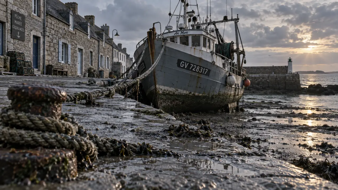 Que faire à Barfleur : chalutier au port et quais