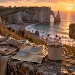 Que faire un dimanche en Normandie : falaises d’Étretat au golden hour