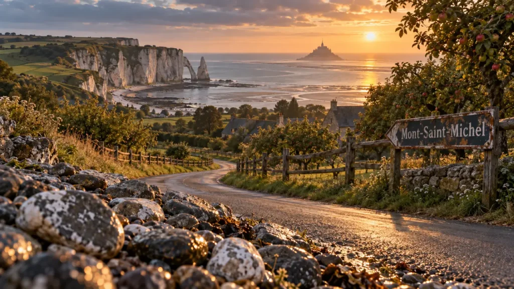 Que visiter en Normandie en 4 jours : route vers les falaises et plages, golden hour