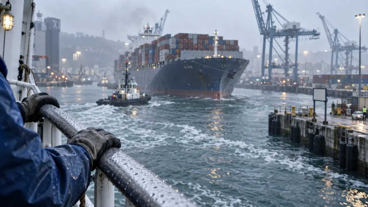 Visite port havre : porte-conteneurs près du port historique