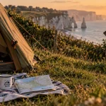 Week end camping normandie : tente près de la Côte d’Albâtre, mer et falaises