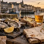 Week end gastronomique normandie : huîtres et cidre sur ardoise, port normand