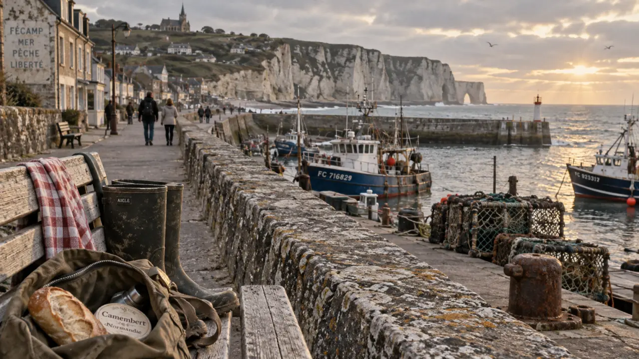Week end normandie pas cher bord de mer, digue et falaises de craie