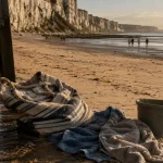 Week end Normandie plage : lever du soleil sur plage et falaises