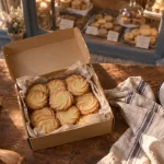 Biscuiterie a visiter en normandie : sablés beurrés en boutique, vitrine et ambiance gourmande
