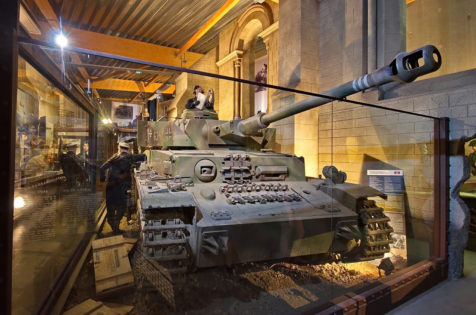 Char Panzer IV exposé à l’Overlord Museum