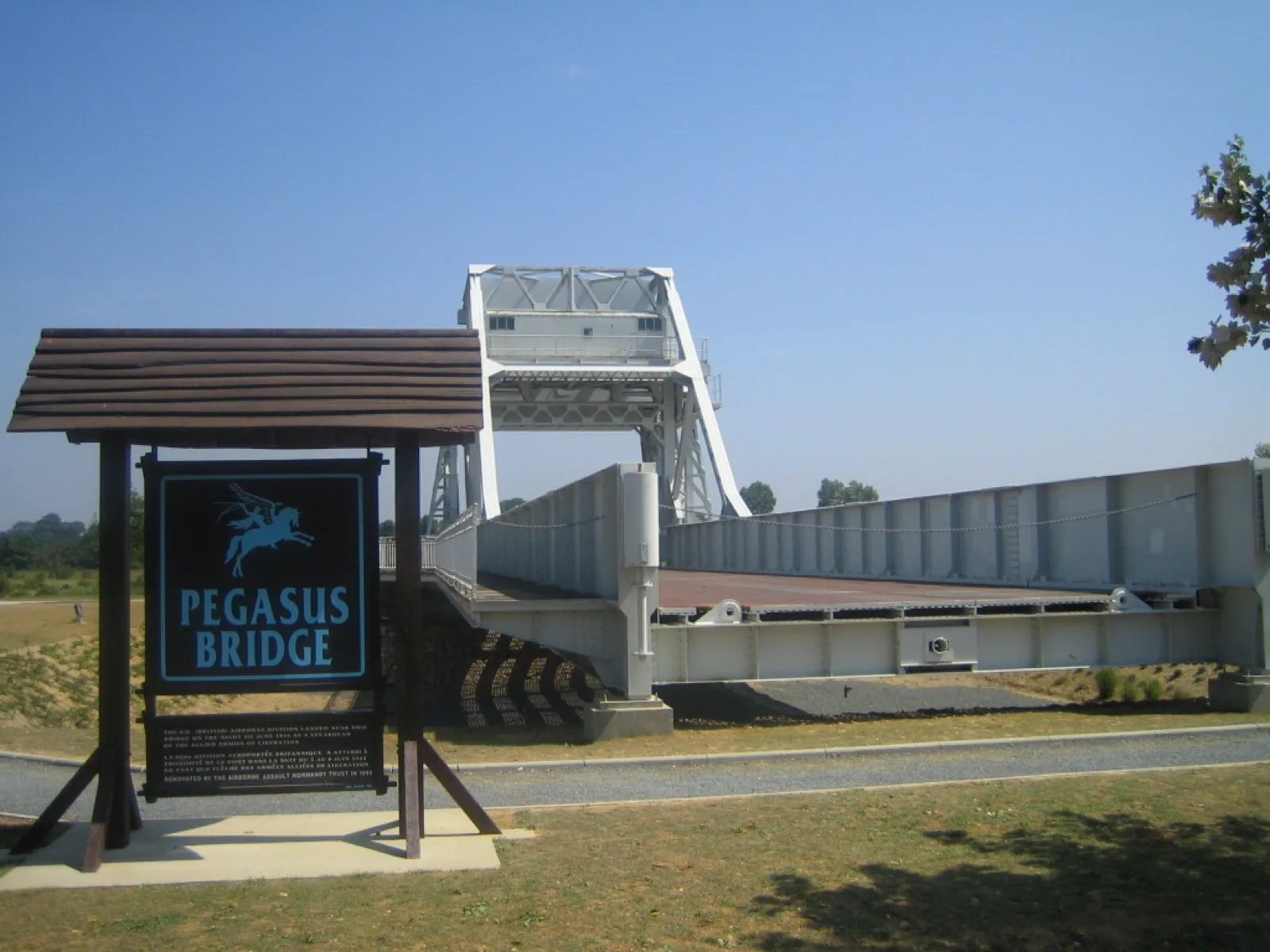 Pont original de Pegasus Bridge conservé au Mémorial Pegasus