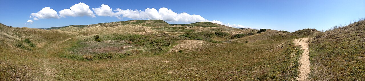 Le massif dunaire de Biville, sur la côte ouest du Cotentin.