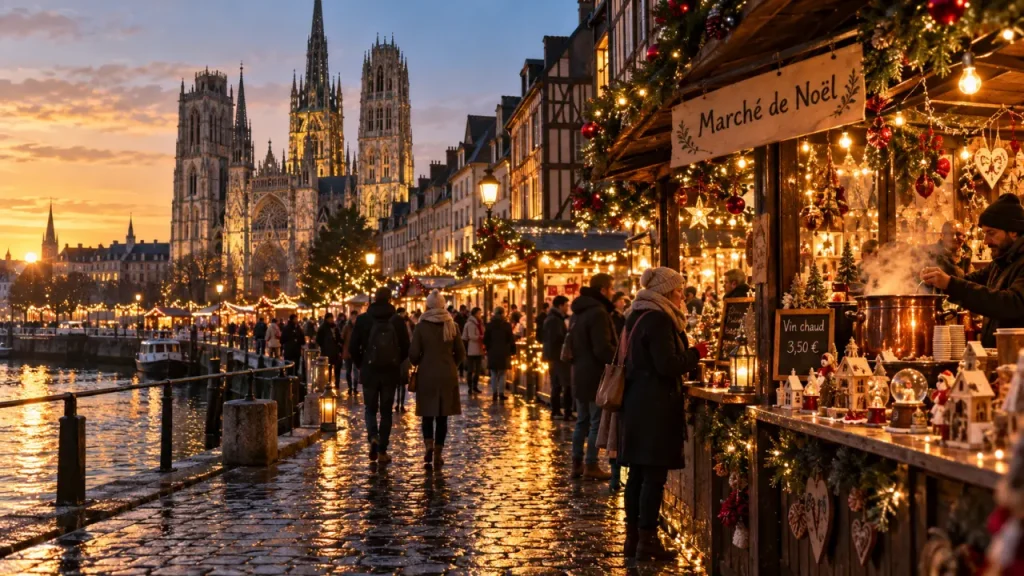 Que faire a noël en normandie : marché de Noël à Rouen