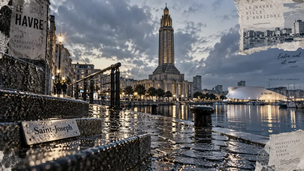 Que faire au Havre : vue Saint-Joseph, Volcan et Bassin du Commerce