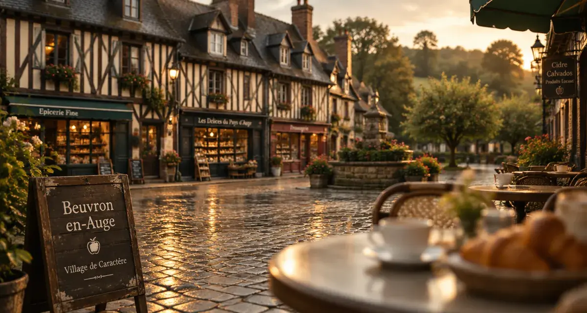 Quels villages visiter en Normandie : Beuvron-en-Auge, maisons à colombages