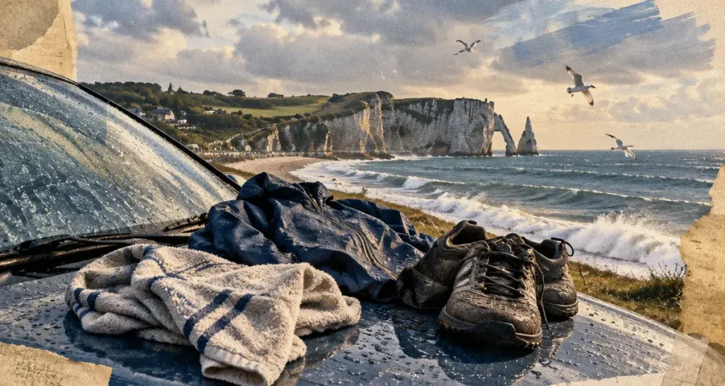 Visiter la normandie en 8 jours : falaises d’Étretat et mer de Manche