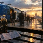 Visiter la Normandie en train : billet et valise en gare, TER vers Rouen